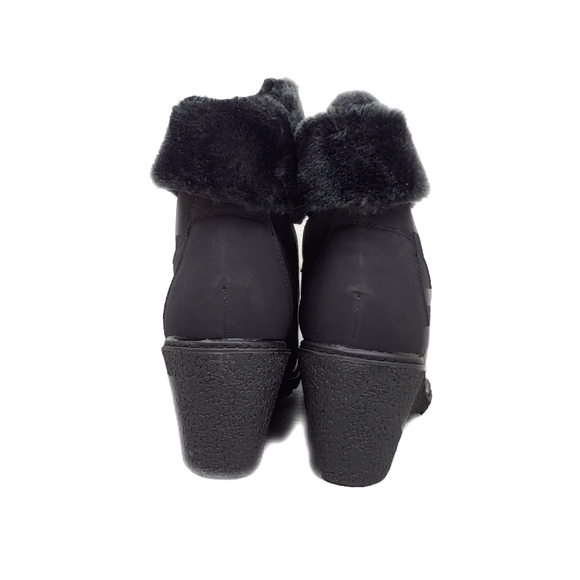 -NWT Dream Pairs Wm 10 Amstorm Blk Faux Suede Boots - Picture 5 of 8